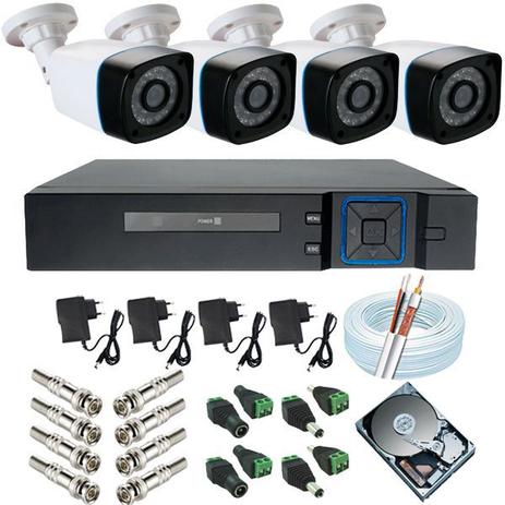 Sistema de Monitoramento completo 4 Câmeras ANKO Digital 1.3 Mp DVR ANKO 4 Canais Acesso P2p Menor preço em Sistema de Monitoramento completo 4 Câmeras ANKO Digital 1.3 Mp DVR ANKO 4 Canais Acesso P2p