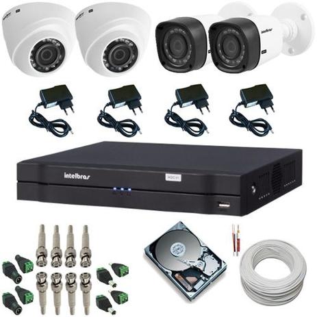 Sistema de Segurança com 2 Câmeras Intelbras dome 1010D 1.0 MP 2 Câmeras Intelbras bullet 1010B 1.0 MP + DVR Intelbras Menor preço em Sistema de Segurança com 2 Câmeras Intelbras dome 1010D 1.0 MP 2 Câmeras Intelbras bullet 1010B 1.0 MP + DVR Intelbras