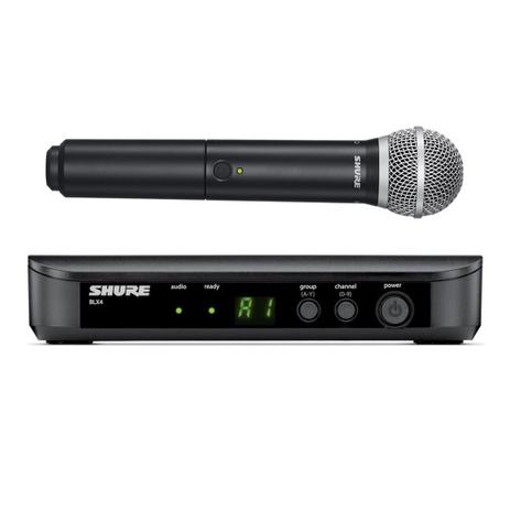 Sistema Microfone Sem Fio Shure BLX24/PG58 Menor preço em Sistema Microfone Sem Fio Shure BLX24/PG58