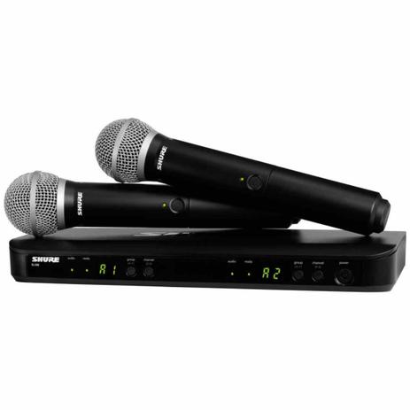 Sistema sem Fio BLX288BR 2 Microfones PG58 Shure Menor preço em Sistema sem Fio BLX288BR 2 Microfones PG58 Shure