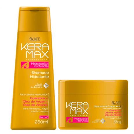Skafe Keramax Hidratação Profunda Kit - Shampoo + Máscara Menor preço em Skafe Keramax Hidratação Profunda Kit - Shampoo + Máscara