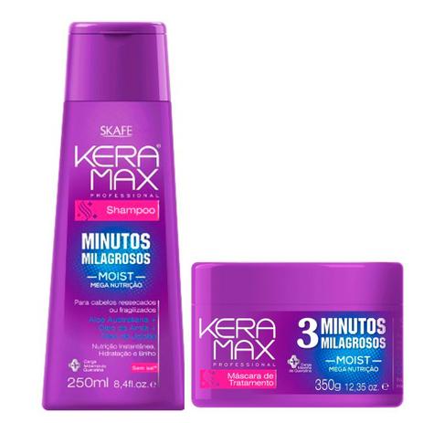Skafe Keramax Minutos Milagrosos Kit - Shampoo + Máscara Menor preço em Skafe Keramax Minutos Milagrosos Kit - Shampoo + Máscara