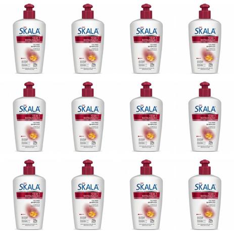 Skala 12em1 Creme P/ Pentear 250g (Kit C/12) Menor preço em Skala 12em1 Creme P/ Pentear 250g (Kit C/12)