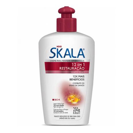Skala 12em1 Creme P/ Pentear 250g Menor preço em Skala 12em1 Creme P/ Pentear 250g
