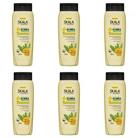 Skala Bomba De Vitaminas C/ Banana Shampoo 350ml (Kit C/06) Menor preço em Skala Bomba De Vitaminas C/ Banana Shampoo 350ml (Kit C/06)