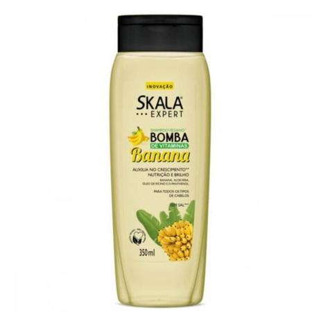 Skala Bomba De Vitaminas C/ Banana Shampoo 350ml Menor preço em Skala Bomba De Vitaminas C/ Banana Shampoo 350ml