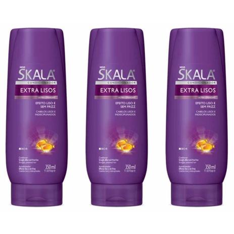 Skala Extra Lisos Condicionador 350ml (Kit C/03) Menor preço em Skala Extra Lisos Condicionador 350ml (Kit C/03)