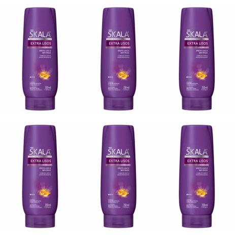 Skala Extra Lisos Condicionador 350ml (Kit C/06) Menor preço em Skala Extra Lisos Condicionador 350ml (Kit C/06)