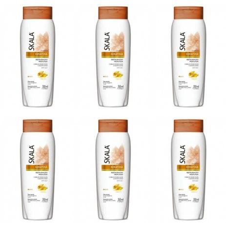 Skala Keratina Shampoo S/ Sal 350ml (Kit C/06) Menor preço em Skala Keratina Shampoo S/ Sal 350ml (Kit C/06)