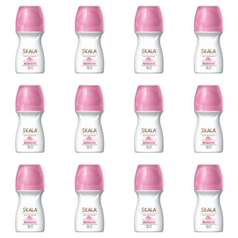 Skala Leite De Arroz/ Rosas Desodorante Rollon 60ml (Kit C/12) Menor preço em Skala Leite De Arroz/ Rosas Desodorante Rollon 60ml (Kit C/12)