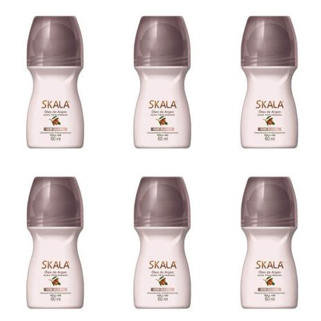Skala Óleo De Argan Desodorante Rollon 60ml (Kit C/06) Menor preço em Skala Óleo De Argan Desodorante Rollon 60ml (Kit C/06)
