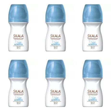 Skala Proteínas Do Leite Desodorante Rollon 60ml (Kit C/06) Menor preço em Skala Proteínas Do Leite Desodorante Rollon 60ml (Kit C/06)