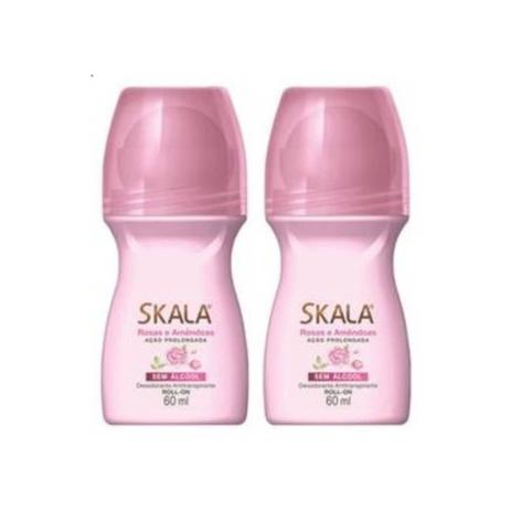 Skala Rosas E Amêndoas Desodorante Rollon 2x60ml Menor preço em Skala Rosas E Amêndoas Desodorante Rollon 2x60ml