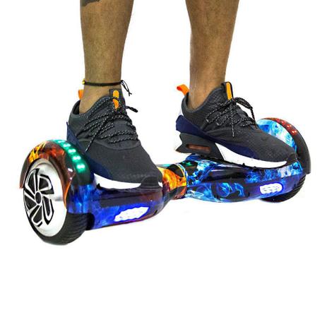 Skate Elétrico Hoverboard 6,5' Smart Balance Fogo e Gelo com LED e Bluetooth - Hoverboardx Menor preço em Skate Elétrico Hoverboard 6,5' Smart Balance Fogo e Gelo com LED e Bluetooth - Hoverboardx