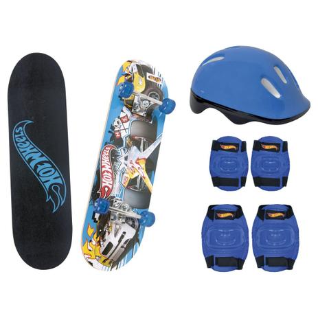 Skate Infantil Hot Wheels com Acessórios de Segurança 7620-5 Fun - Fun divirta-se Menor preço em Skate Infantil Hot Wheels com Acessórios de Segurança 7620-5 Fun - Fun divirta-se