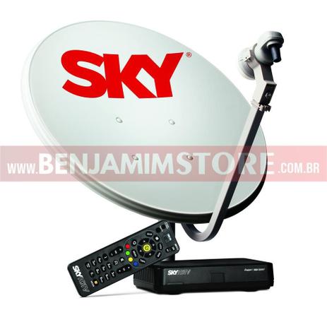 Sky Pré-pago Kit Completo 1 Antena 2 Receptores Digital HD + Recarga 30 dias Menor preço em Sky Pré-pago Kit Completo 1 Antena 2 Receptores Digital HD + Recarga 30 dias