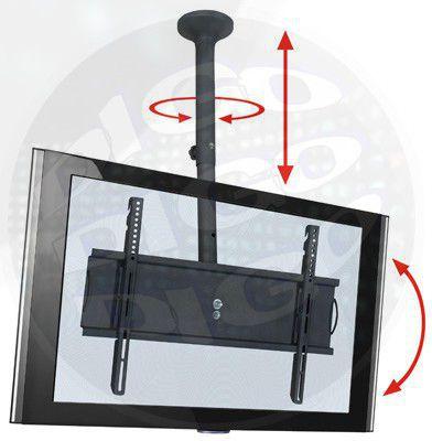 SKY PRO M Suporte de Teto para TV LCD/Plasma/LED de 32” a 65” (Ajuste de altura de 750mm a 1.400 - Multivisao Menor preço em SKY PRO M Suporte de Teto para TV LCD/Plasma/LED de 32” a 65” (Ajuste de altura de 750mm a 1.400 - Multivisao