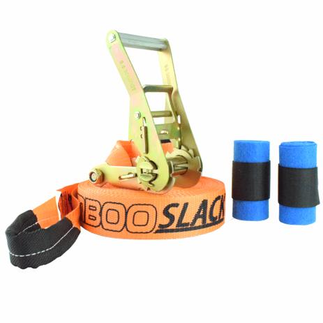 Slackline 20 metros zamboo - laranja + protetor arvore é boa?