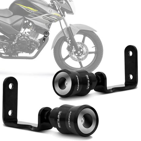 Slider Dianteiro Shutt Moto Yamaha Fazer 150 13 a 18 Preto com Protetor de Motor Alumínio Par Menor preço em Slider Dianteiro Shutt Moto Yamaha Fazer 150 13 a 18 Preto com Protetor de Motor Alumínio Par