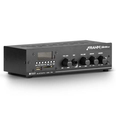 SLIM1000APP G2 Frahm - Amplificador Com Bluetooth, USB/SD/FM Menor preço em SLIM1000APP G2 Frahm - Amplificador Com Bluetooth, USB/SD/FM