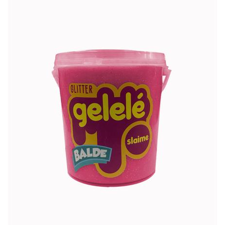 Slime Gelelé Balde Glitter 470G Rosa Escuro - Doce Brinquedo Menor preço em Slime Gelelé Balde Glitter 470G Rosa Escuro - Doce Brinquedo