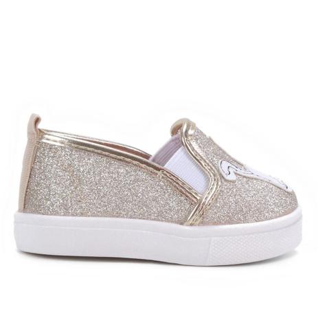 Slip On Bebê Molekinha Gatinha Glitter Feminino - Slipper / Slip On  Infantil - Magazine Luiza