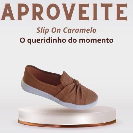 Slip on Feminino com laço tênis sem cadarço sapato - Mademoiselle - Slipper  / Slip On Feminino - Magazine Luiza