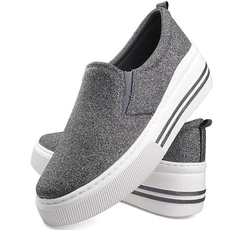 slip on flatform feminino