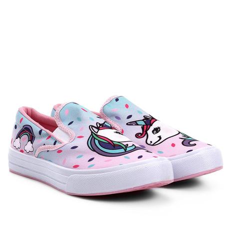 slip on infantil unicornio
