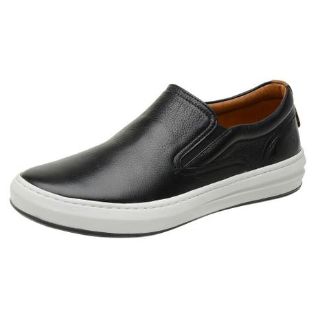 slip on masculino couro branco