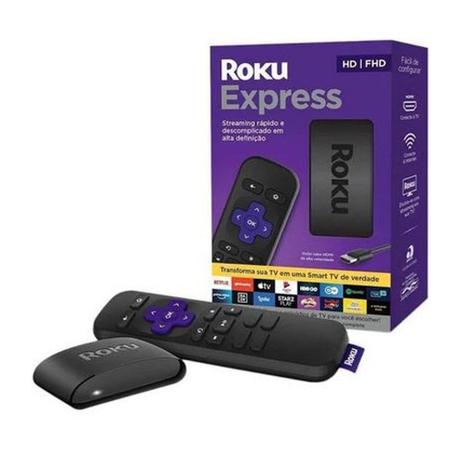 Smart 3930BR Roku Express Streaming Player HD e Full HD Solutions Menor preço em Smart 3930BR Roku Express Streaming Player HD e Full HD Solutions
