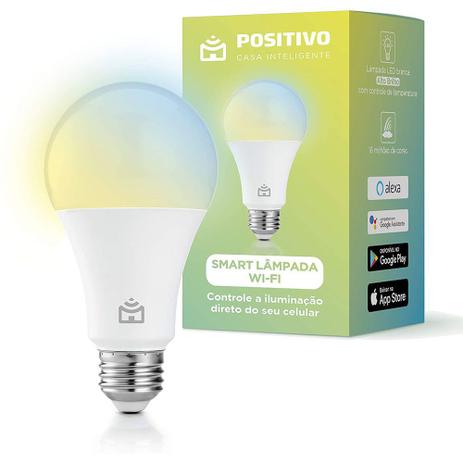 Smart Lâmpada LED Positivo Casa Inteligente com WiFi Bivolt Menor preço em Smart Lâmpada LED Positivo Casa Inteligente com WiFi Bivolt