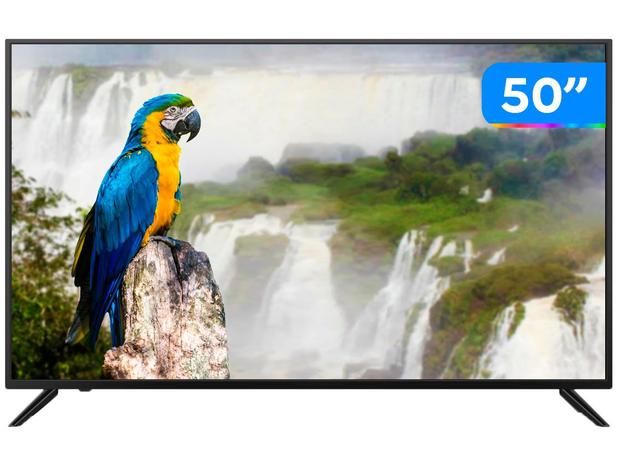 Smart TV 4K HQLED 50” JVC LT-50MB708 Android – Wi-Fi Bluetooth HDR 4 HDMI 3 USB