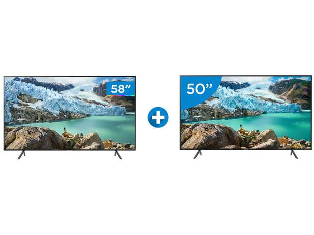Smart TV 4K LED 58” Samsung UN58RU7100 - Wi-Fi HDR Conversor Digital + Smart TV 4K LED 50” Menor preço em Smart TV 4K LED 58” Samsung UN58RU7100 - Wi-Fi HDR Conversor Digital + Smart TV 4K LED 50”