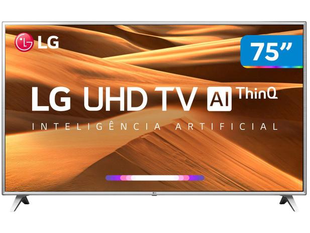 Smart TV 4K LED 75” LG 75UM7570PSB Wi-Fi HDR - Inteligência Artificial Controle Smart Magic Menor preço em Smart TV 4K LED 75” LG 75UM7570PSB Wi-Fi HDR - Inteligência Artificial Controle Smart Magic