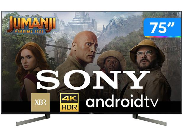 Smart TV 4K LED 75â Sony XBR-75X955G Android Wi-Fi - HDR Inteligência Artificial Conversor Digital
