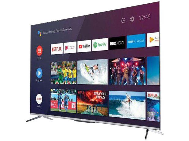 Smart TV 4K LED 75” TCL 75P715 Android - Wi-Fi Bluetooth 3 HDMI 2 USB