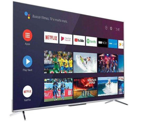 Smart TV 4K LED 75” TCL 75P715 Android - Wi-Fi Bluetooth 3 HDMI 2 USB