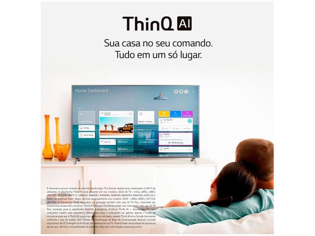 Smart TV 4K NanoCell IPS 75” LG 75NANO90SNA - Wi-Fi Bluetooth HDR Inteligência Artificial 4 HDMI