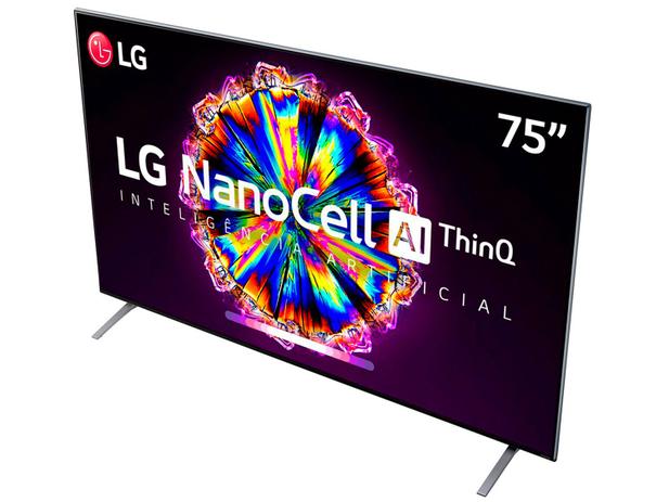 Smart TV 4K NanoCell IPS 75” LG 75NANO90SNA - Wi-Fi Bluetooth HDR Inteligência Artificial 4 HDMI