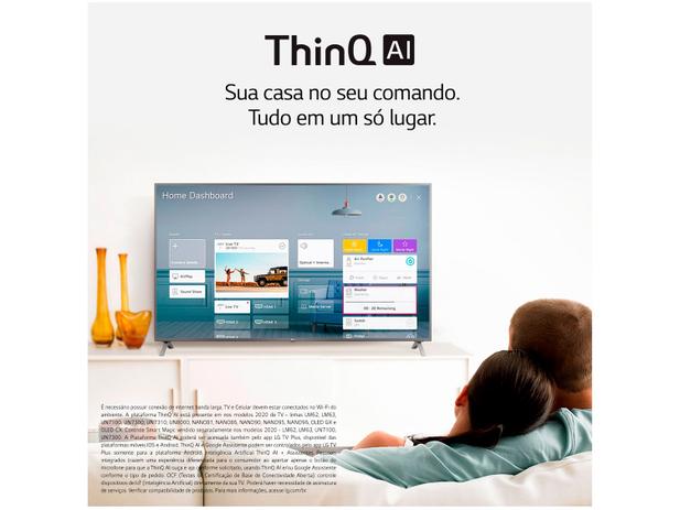 Smart TV 4K NanoCell IPS 75” LG 75NANO90SNA - Wi-Fi Bluetooth HDR Inteligência Artificial 4 HDMI