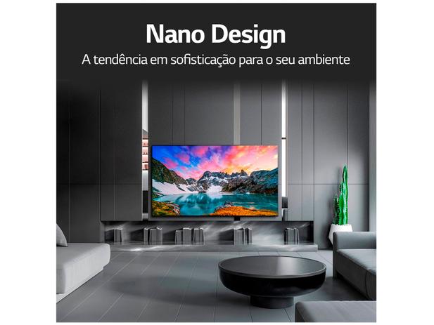 Smart TV 4K NanoCell IPS 75” LG 75NANO90SNA - Wi-Fi Bluetooth HDR Inteligência Artificial 4 HDMI