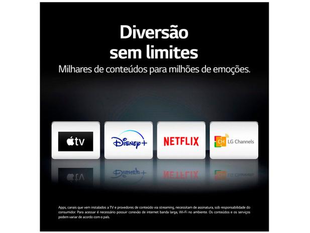 Smart TV 4K NanoCell IPS 75” LG 75NANO90SNA - Wi-Fi Bluetooth HDR Inteligência Artificial 4 HDMI