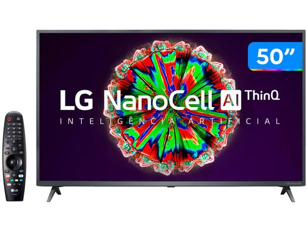 Smart TV 4K UHD NanoCell 50” LG 50NANO79 - Wi-Fi Bluetooth Inteligência Artificial 3 HDMI