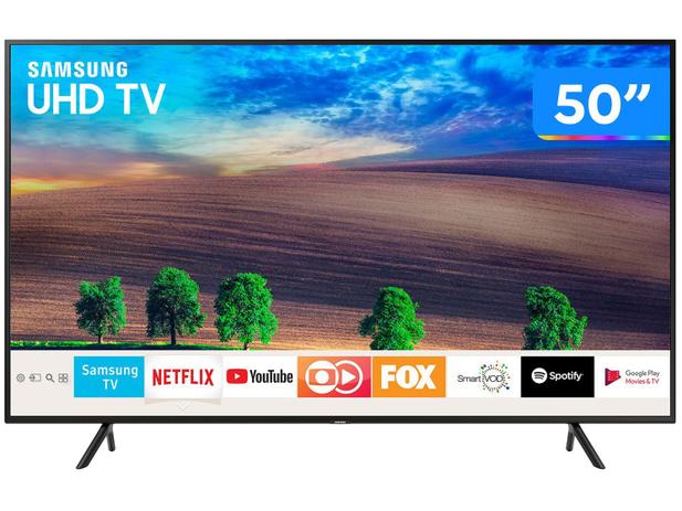 Smart TV 50” 4K LED Samsung NU7100 Wi-Fi - 3 HDMI 2 USB