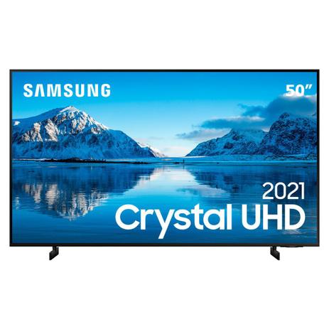 Smart Tv 50 Crystal Uhd 4k Samsung 50au8000 Painel Dynamic Crystal Color Design Slim Tela Sem Limites Visual Livre De Cabos Alexa Built In Smart Tv Magazine Luiza