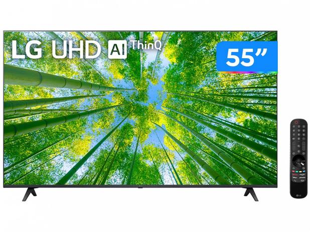Smart TV 55” 4K LED LG 55UQ8050 AI Processor - Wi-Fi Bluetooth HDR Alexa Google Assistente 3 HDMI