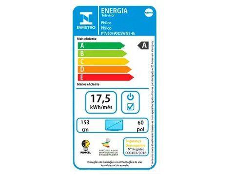 Smart TV 60” 4K LED Philco PTV60F90DSWNS - Wi-Fi HDR 3 HDMI 2 USB