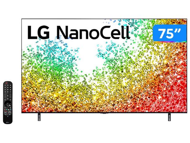 Smart TV 75” 8K UHD Nanocell LG 75NANO95 - 60Hz Wi-Fi e Bluetooth Alexa 4 HDMI 3 USB Menor preço em Smart TV 75” 8K UHD Nanocell LG 75NANO95 - 60Hz Wi-Fi e Bluetooth Alexa 4 HDMI 3 USB
