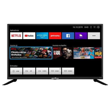 Smart TV Britânia 39 LED HD, 2x HDMI, com WiFi, Netflix e Loja de Aplicativos, Preto - BTV39G60N5CH é ruim? Smart TV Britânia 39 LED HD, 2x HDMI, com WiFi, Netflix e Loja de Aplicativos, Preto - BTV39G60N5CH é boa?